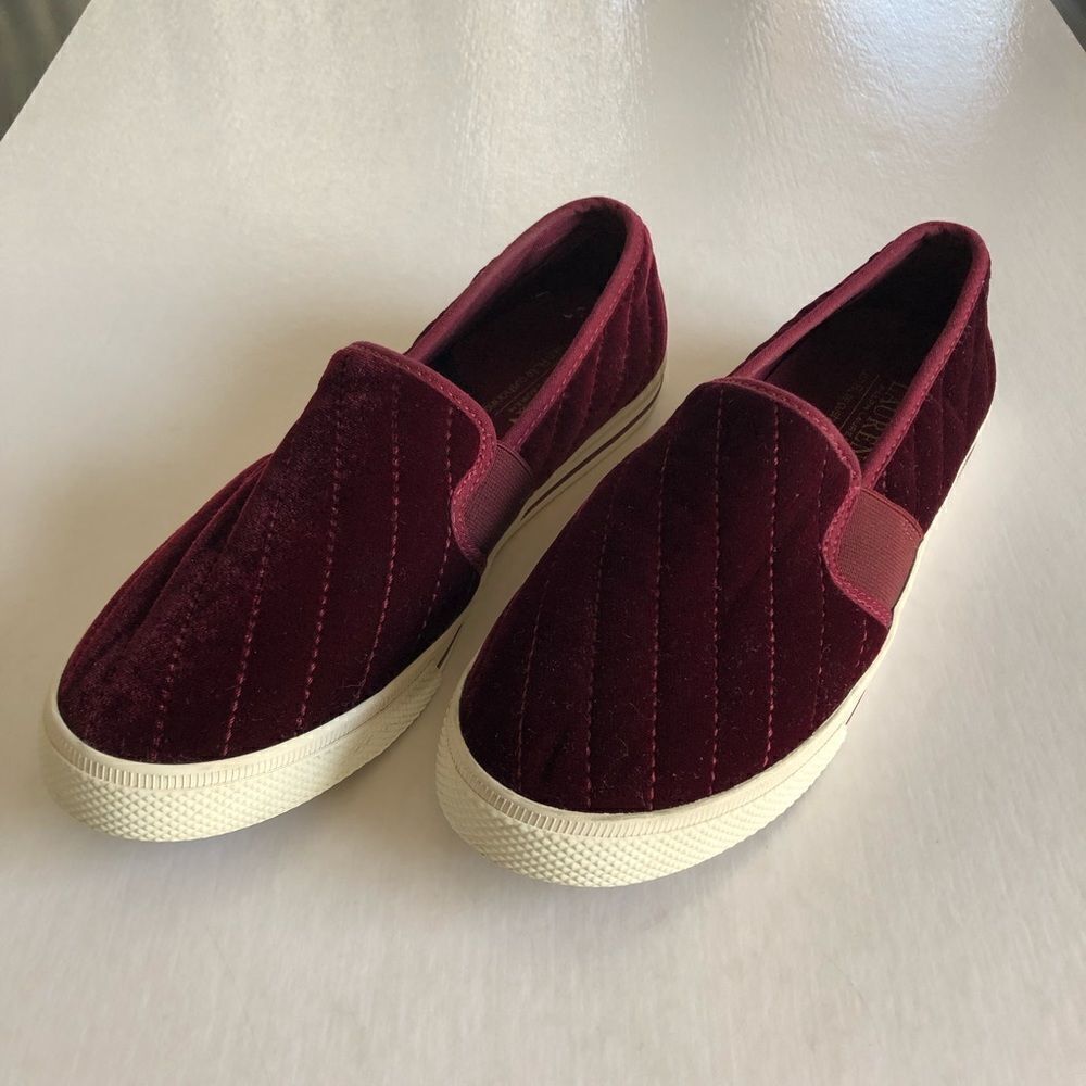 LAUREN by Ralph Lauren Jinny Maroon Sneakers 7.5